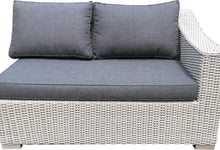 Balwyn 6-Seater Wide Armrest Outdoor Lounge Set – Light Grey Wicker