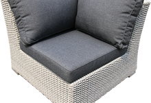 Balwyn 6-Seater Wide Armrest Outdoor Lounge Set – Light Grey Wicker