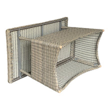 Toorak Outdoor Wicker Coffee Table – Aluminium Frame, 110cm x 60cm