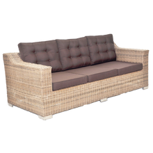 BEAUMARIS - 3 Seat Luxury Outdoor Wicker Wide Armrest Sofa - Furniture Star Direct