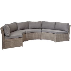 MALVERN - 6 Seater Outdoor Wicker Modular Lounge Sofa - Furniture Star Direct
