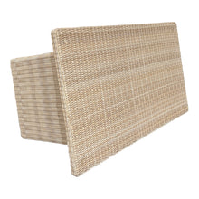 A rectangular outdoor dining table made of weatherproof wicker with a powder-coated aluminium frame - DECOR STAR