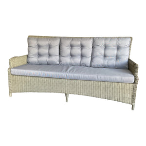 Alphington Outdoor Triple Seater Wicker Sofa – Weather-Resistant & Comfy