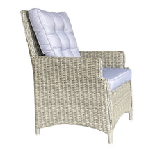 Set of 2 Outdoor PE Wicker High-Back Single Chairs