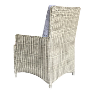 Set of 2 Outdoor PE Wicker High-Back Single Chairs