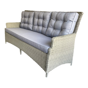 Alphington Outdoor Triple Seater Wicker Sofa – Weather-Resistant & Comfy
