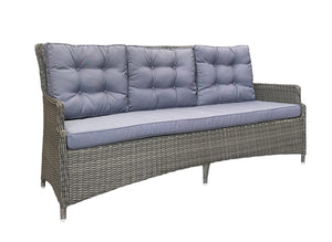 Alphington Outdoor Triple Seater Wicker Sofa – Weather-Resistant & Comfy