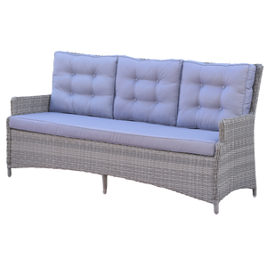 Alphington Outdoor Triple Seater Wicker Sofa – Weather-Resistant & Comfy