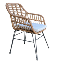 Atrani 3-Piece Wicker Outdoor Setting with Tempered Glass Coffee Table