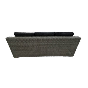 BEAUMARIS - 3 Seat Luxury Outdoor Wicker Wide Armrest Lounge Sofa