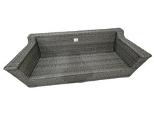 BEAUMARIS - 3 Seat Luxury Outdoor Wicker Wide Armrest Lounge Sofa
