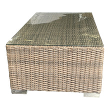 BEAUMARIS - Luxury Outdoor Wicker Rectangle Coffee Table (W115xD70xH43cm)