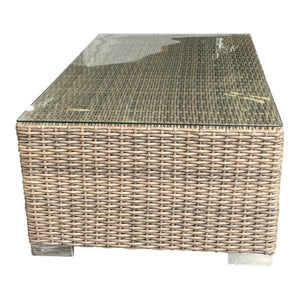 BEAUMARIS - Luxury Outdoor Wicker Rectangle Coffee Table (W115xD70xH43cm)