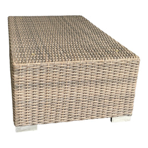 BEAUMARIS - Luxury Outdoor Wicker Rectangle Coffee Table (W115xD70xH43cm)