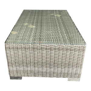 BEAUMARIS - Luxury Outdoor Wicker Rectangle Coffee Table (W115xD70xH43cm)