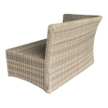 BRIGHTON corner lounge brown wicker (back view) - DECOR STAR