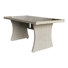 BRIGHTON - 8 Seater Outdoor Wicker Rectangle Table Lounge Set