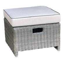 CARLTON - 6 Seater Outdoor Wicker Lounge & Chairs + Ottomans Set (No Table)