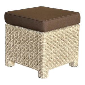 CAMBERWELL - Outdoor Wicker Ottoman Footstool