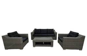 BEAUMARIS - Superior 5 Seater Wide-Armrest Lounge Garden Set