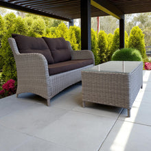 Mont Albert Outdoor Wicker 2-Piece Sofa Set – UV-Resistant & Weatherproof