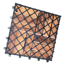 VICTORIA - 10pcs Modular Acacia Timber Decking Garden Flooring Tiles