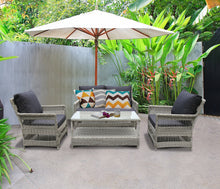 EAGLEMONT - Outdoor PE Wicker Stylish Coffee Table (L120xW60xH55cm)