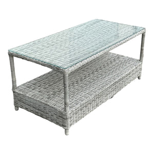 EAGLEMONT - Outdoor PE Wicker Stylish Coffee Table (L120xW60xH55cm)