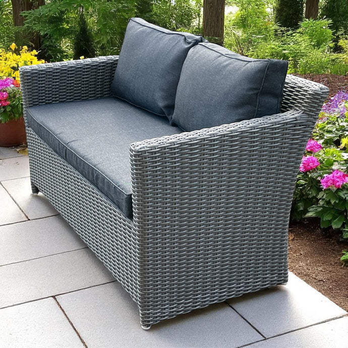 ELWOOD - Outdoor Wicker 2 Seater Sofa