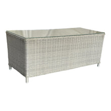 ESSENDON - High Quality 4 Seater Wicker Rectangle Coffee Table Lounge Set