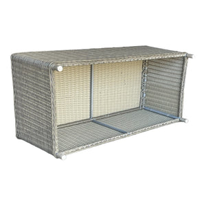 ESSENDON - High Quality 4 Seater Wicker Rectangle Coffee Table Lounge Set