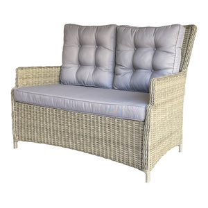 ESSENDON - High Quality 4 Seater Wicker Rectangle Coffee Table Lounge Set