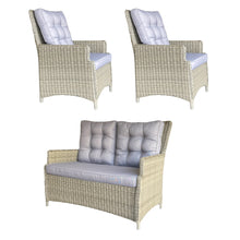 ESSENDON - High Quality 4 Seater PE Wicker 2 Seater Lounge & Armchairs