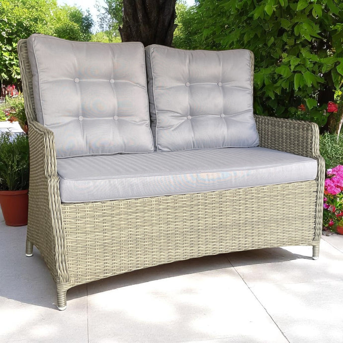 ESSENDON - Outdoor Wicker Double Seater Sofa