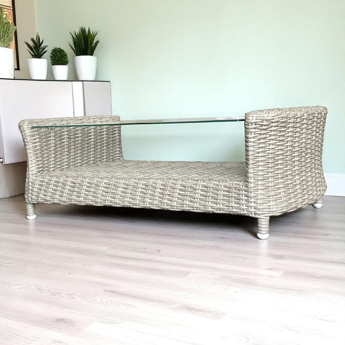 GLEN IRIS - Outdoor Wicker Coffee Table (L103xW50xH35cm)