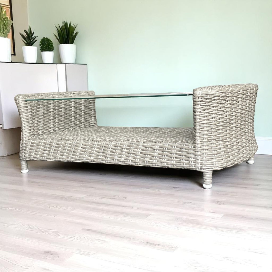 GLEN IRIS - Outdoor Wicker Coffee Table (L103xW50xH35cm)