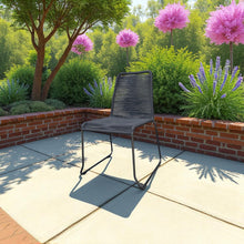 HEATHMONT black chair on a patio - DECOR STAR