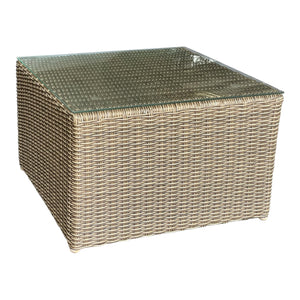 KEW - Outdoor PE Wicker Square Coffee Table (L65xW65xH42cm)