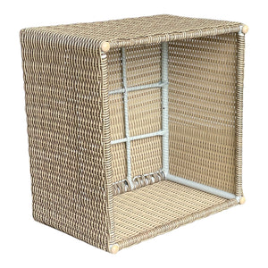 KEW - Outdoor PE Wicker Square Coffee Table (L65xW65xH42cm)