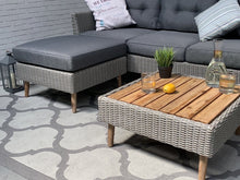 Bellbrae Set - 4 Seater Timber Wicker with Coffee Table Lounge Set