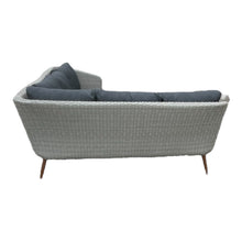 MITCHAM - 5 Seater Outdoor Timber Wicker Corner Lounge (No Table)