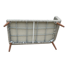 MITCHAM - 5 Seater Outdoor Timber Wicker Corner Lounge (No Table)