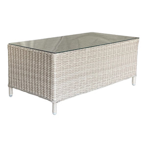 MONT ALBERT - Outdoor Wicker Rectangle Coffee Table (W110xD55xH44cm)