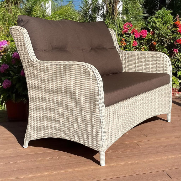 MONT ALBERT - Outdoor Wicker Double Seaters Sofa
