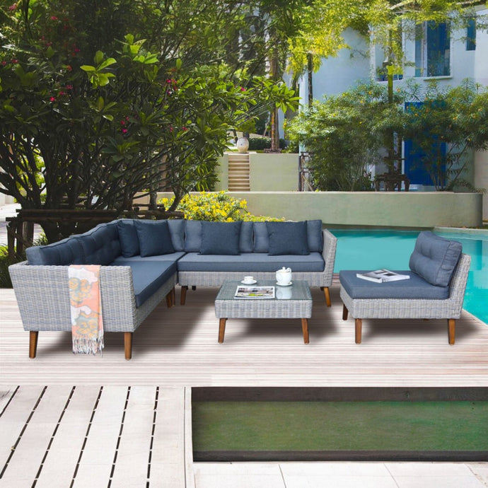 Moorooduc Set - 6 Seater  Outdoor Corner Lounge Set