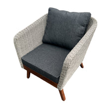 MORNINGTON - 5 Seater Outdoor Timber Legs Wicker Lounge (No Table)
