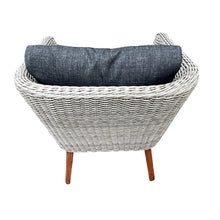 MORNINGTON - 5 Seater Outdoor Timber Legs Wicker Lounge (No Table)