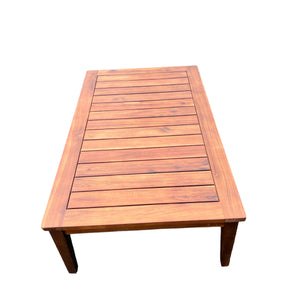 MORNINGTON - Eucalyptus Timber Rectangle Coffee Table (W110xD65xH30cm)