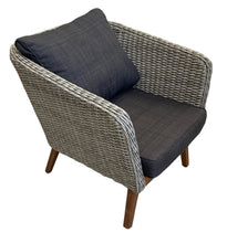 MORNINGTON - Single Seater Wicker Timber Sofa