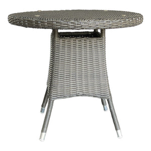 NIDDRIE - Outdoor Wicker 80cm Round Coffee Table (DIA80xH73cm)